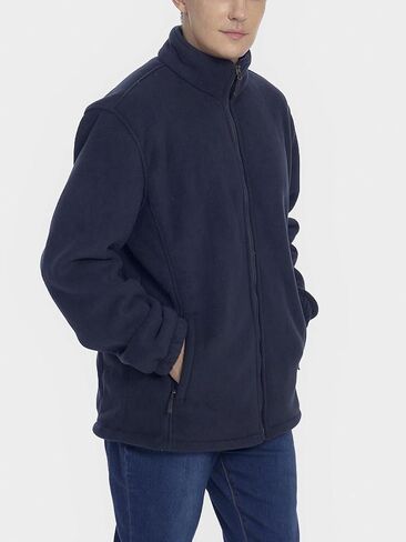 PAODIKUAI Men's Fleece Zip-Up Jacket Workout Fleece Jackets Full Zip Wool Warm Thick Coats with Pockets in Saudi Arabia