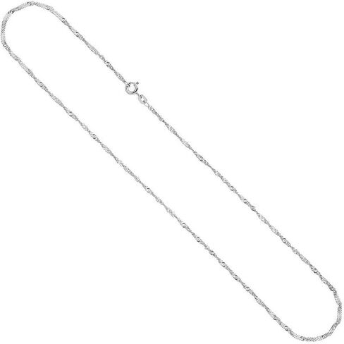 PORI JEWELERS 18K Gold 1.8MM Singapore Chain Necklace- Available in Yellow, White or Rose -14"-30" in Saudi Arabia