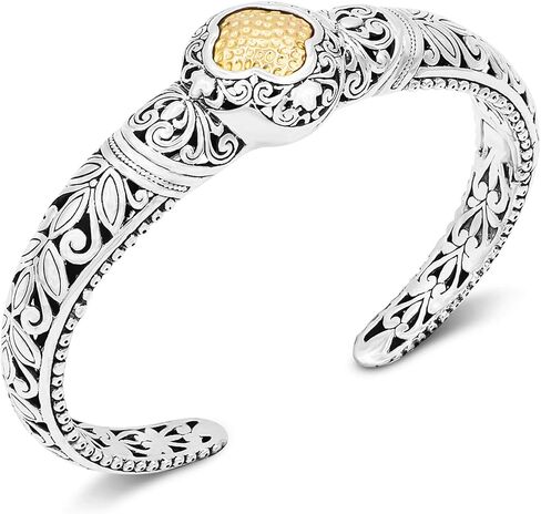 سوار ديفاتا من الفضة الإسترليني عيار 925 والذهب عيار 18 قيراطًا بالي in Kuwait