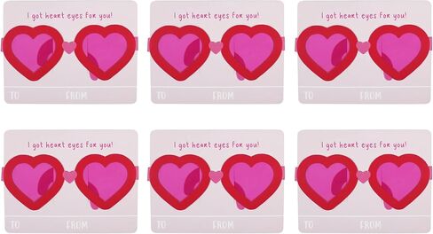 نظارات قلب ورقية من ميريلولو، 6 قيراط | هدية عيد الحب | الفصل الدراسي عيد الحب | حصلت على عيون القلب بالنسبة لك in Kuwait