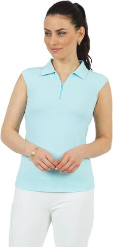 IBKUL Athleisure Wear واقي من الشمس UPF50+ Icefil Cooling Tech Mini Check Polo - 14754 in Kuwait