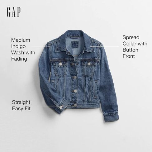 GAP Girls' Icon Denim Jacket in Saudi Arabia