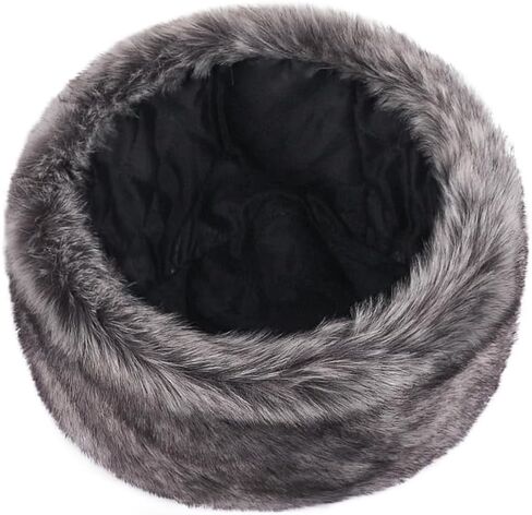 Unisex Russian Ushanka Cossack Trapper Hat Faux Rabbit Fur Trooper Hat Fuzzy Furry Hunting Hat Winter Outdoor Warm Skiing Cap in Kuwait