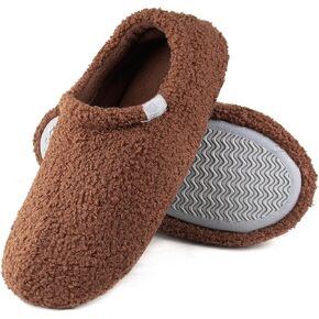 Nyicey Women's Fuzzy Teddy Curly Fur Memory Foam Slippers for Ladies Lightweight Bedroom House Home Shoes Indoor Outdoor in Kuwait