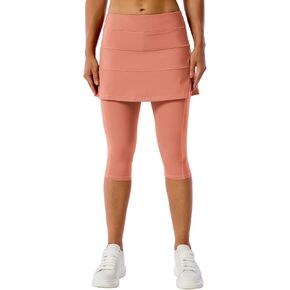 تنورة MEIVSO النسائية ذات الثنيات للتمرين والتنس كابري الرياضية النشطة ذات التنورة الضيقة والجري مع جيوب in Kuwait