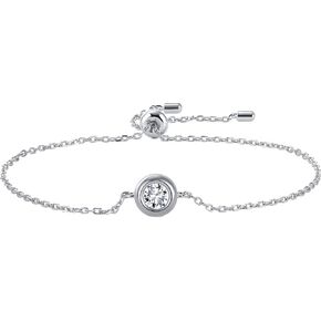 مجوهرات Adora الجميلة من الذهب الأصفر عيار 18 قيراط أو 925 مطلي بالروديوم مويسانيتي مع إطار من الألماس مجموعة أقراط أو سوار أو قلادة | 0.50 إلى 1.0 قيراط in Kuwait