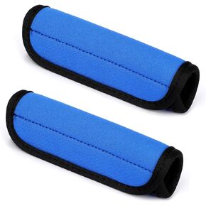 2 Pack Luggage Handle Wrap for Suitcase, Blue Luggage Handle Wraps Comfortable Neoprene Suitcase Identifiers Tags Luggage Makers Covers Travel Accessories for Easy Identifying