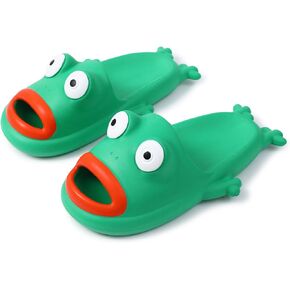 PANYUYI Frog Slippers Man Funny Fish Sandals Frog Sandals Beach Pool Shower Bass Shoes Cartoon Flip Flops Slides in Saudi Arabia