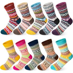 10 أزواج/5 أزواج من الجوارب الشتوية للنساء من CNCHUROU، اختيار جيد لهدايا عيد الميلاد أو الكريسماس، مقاس واحد. in Kuwait