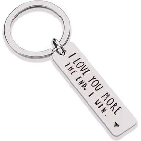 CINDYHE Couple Keychain I Love You Keychain for Boyfriend Girlfriend Husband Wife Keychain Gifts for Him Her