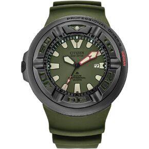 Citizen Men's Promaster Dive Eco-Drive Watch, 3-Hand Date, Polyurethane Strap, ISO Certified, Anti-Reflective Curved Crystal, Screw-Back Case and Crown