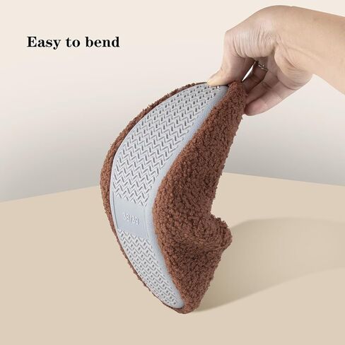 Nyicey Women's Fuzzy Teddy Curly Fur Memory Foam Slippers for Ladies Lightweight Bedroom House Home Shoes Indoor Outdoor in Kuwait