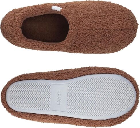Nyicey Women's Fuzzy Teddy Curly Fur Memory Foam Slippers for Ladies Lightweight Bedroom House Home Shoes Indoor Outdoor in Kuwait