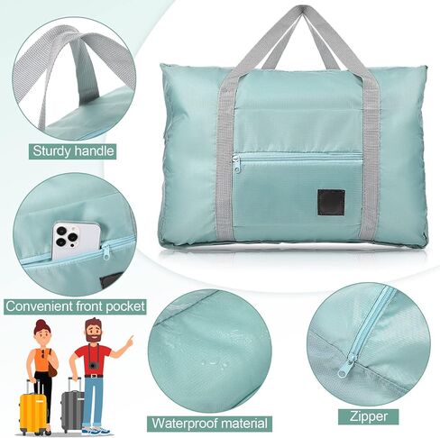 15 Pcs Foldable Travel Duffel Bags Women Weekender Bags Lightweight Luggage Bag Personal Item Bag Sports Gym Bag for Unisex Weekender Overnight Airport in Saudi Arabia