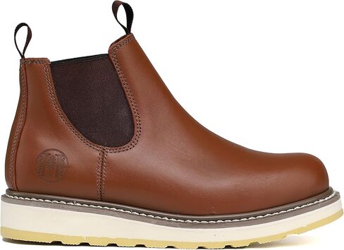 HANDPOINT Slip-on Soft Toe Work Boot for Men, SURETRACK Leather Slip Resistant Durable Breathable Work Boot 84985 in Kuwait