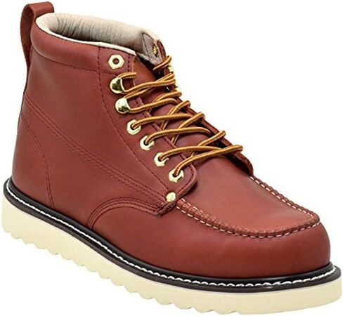Golden Fox Men's Premium Leather Soft Toe Light Weight Industrial Construction Moc Work Boots Insulated in Saudi Arabia