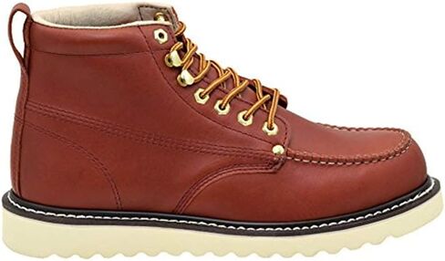 Golden Fox Men's Premium Leather Soft Toe Light Weight Industrial Construction Moc Work Boots Insulated in Saudi Arabia