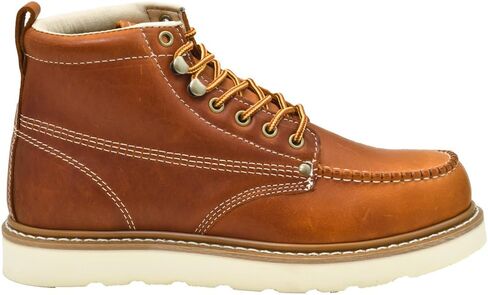 Golden Fox Men's Premium Leather Soft Toe Light Weight Industrial Construction Moc Work Boots Insulated in Saudi Arabia