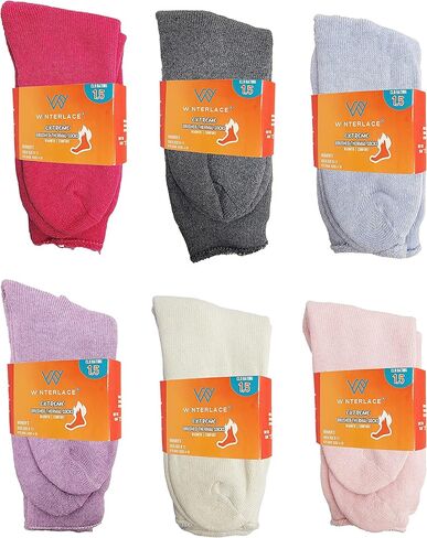 6 أزواج من الجوارب الحرارية السميكة، طاقم داخلي ناعم مبطن للشتاء الدافئ 9-11 in Kuwait