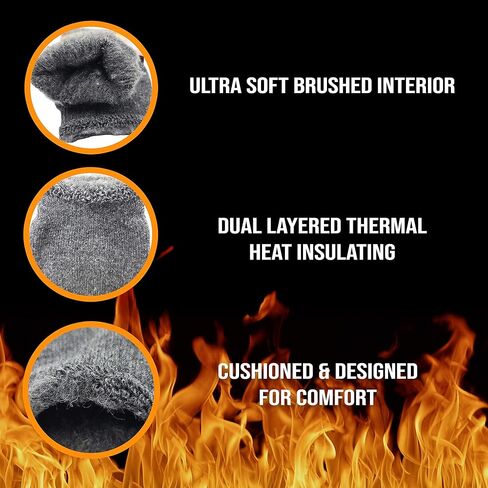 6 أزواج من الجوارب الحرارية السميكة، طاقم داخلي ناعم مبطن للشتاء الدافئ 9-11 in Kuwait