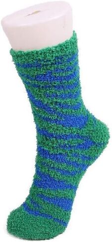 BambooMN Super Soft Microfiber Fuzzy Team Spirit Socks - Zebra Print - 8 Options 4 Pairs in Saudi Arabia