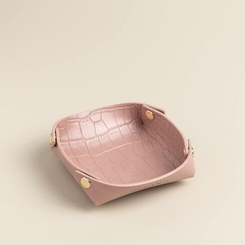 OLETHA Small Jewelry Tray Set of 2 - Aesthetic Travel Trinket Dish Ring Earring Holder - Light Taupe in Saudi Arabia