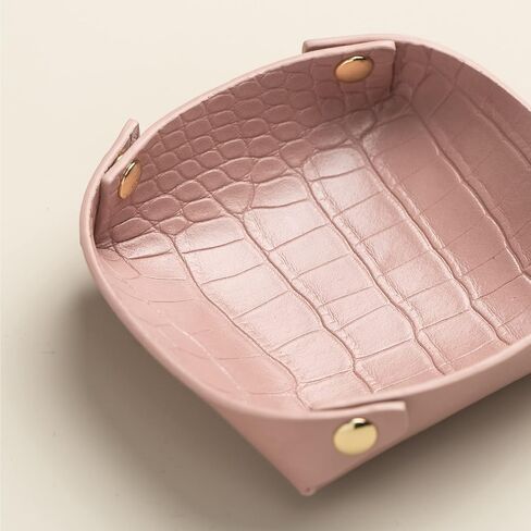 OLETHA Small Jewelry Tray Set of 2 - Aesthetic Travel Trinket Dish Ring Earring Holder - Light Taupe in Saudi Arabia