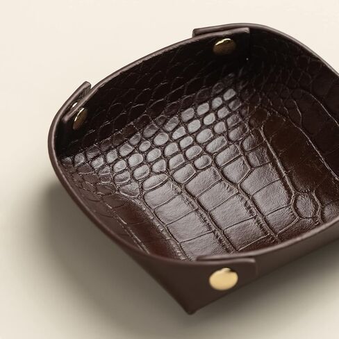 OLETHA Small Jewelry Tray Set of 2 - Aesthetic Travel Trinket Dish Ring Earring Holder - Light Taupe in Saudi Arabia