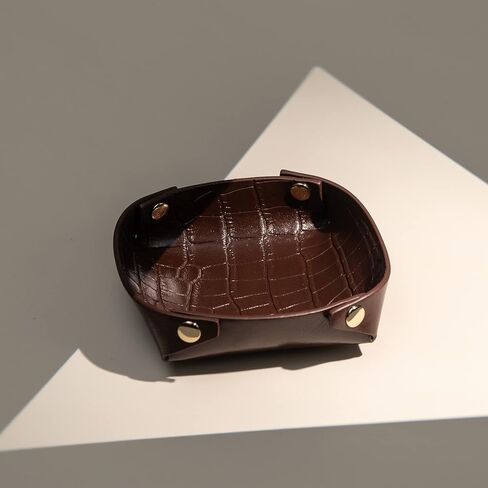 OLETHA Small Jewelry Tray Set of 2 - Aesthetic Travel Trinket Dish Ring Earring Holder - Light Taupe in Saudi Arabia