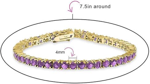 مجموعة سلة زفاف قابلة للتكديس 12.00 قيراط مكونة من 4 شوكات قطع رائعة مستديرة مكعبة زركونيا سوليتير AAA تشيكوسلوفاكيا سوار تنس للنساء حفلة موسيقية زفاف 14K مطلية بالذهب مقلد جوهرة لهجة الألوان 7.5 بوصة in Kuwait