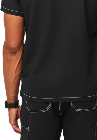 قميص FIGS Leon Cargo Scrub للرجال - مقاس مخصص، رقبة على شكل حرف V عصرية، جيب على الصدر، مطاط في 4 اتجاهات - حصريًا لأمازون in Kuwait