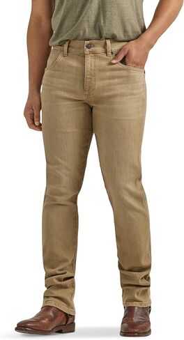 Wrangler Men's Retro Slim Fit Straight Leg Jean, Saddle in Saudi Arabia