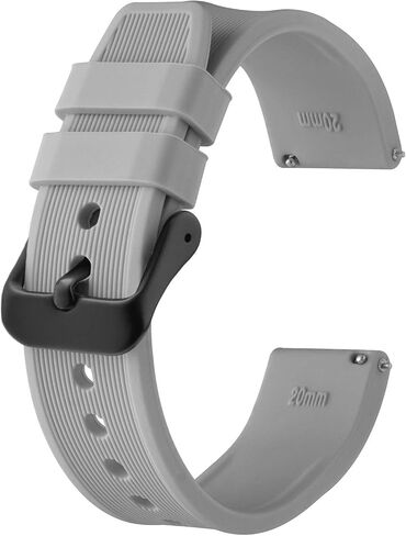 BISONSTRAP Sport Silicone Watch Band 18mm 20mm 22mm 24mm, Quick Release Rubber Replacement Band for Men Women Bracelet in Saudi Arabia