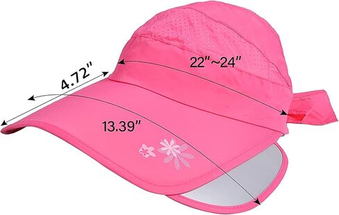 IPESHTKA Women's Sun Hat, Wide Brimmed Summer Hat, Adjustable Sunscreen Uv Foldable Sun Hat, Breathable in Saudi Arabia