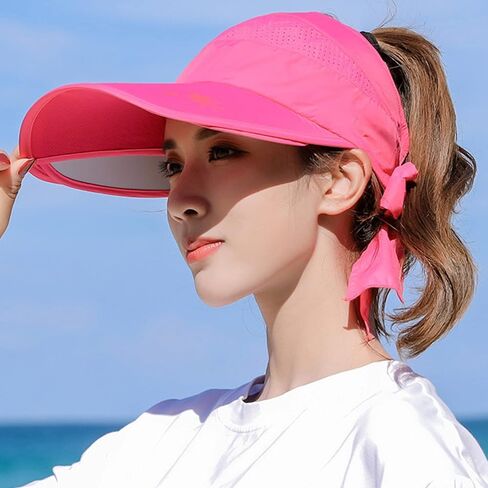 IPESHTKA Women's Sun Hat, Wide Brimmed Summer Hat, Adjustable Sunscreen Uv Foldable Sun Hat, Breathable in Saudi Arabia