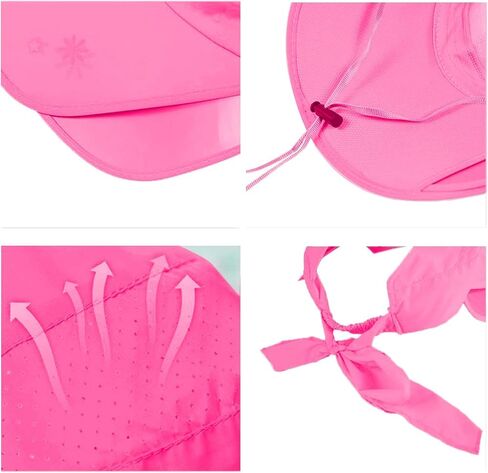 IPESHTKA Women's Sun Hat, Wide Brimmed Summer Hat, Adjustable Sunscreen Uv Foldable Sun Hat, Breathable in Saudi Arabia