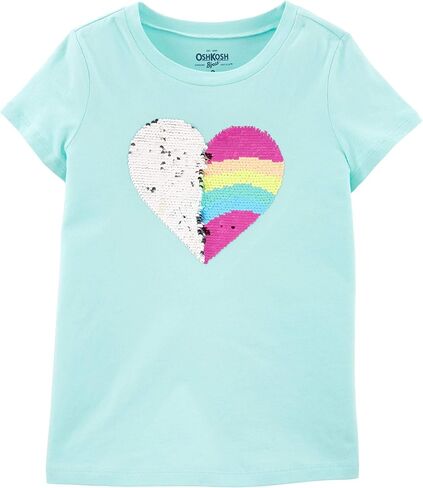 تي شيرت OshKosh B'Gosh للفتيات ذو الوجه الصغير بالترتر in Kuwait
