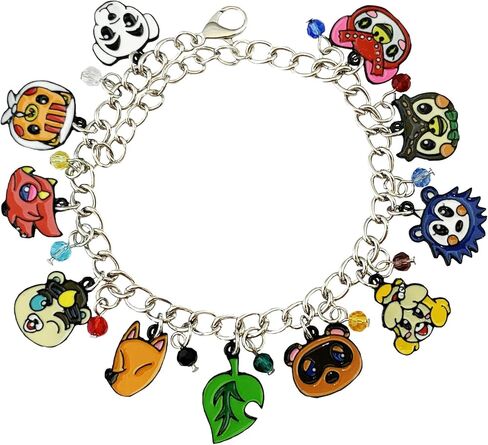 FJCPHAHA أنيمي الرسوم المتحركة مجوهرات صديقة الألعاب الحاضر أنيم القرويين Crosing سوار Charm متعة لعبة فيديو هدايا لفتاة امرأة in Kuwait