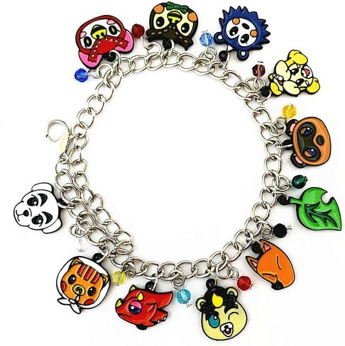 FJCPHAHA أنيمي الرسوم المتحركة مجوهرات صديقة الألعاب الحاضر أنيم القرويين Crosing سوار Charm متعة لعبة فيديو هدايا لفتاة امرأة in Kuwait