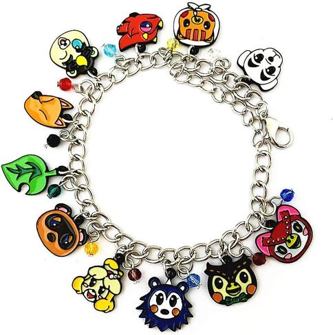 FJCPHAHA أنيمي الرسوم المتحركة مجوهرات صديقة الألعاب الحاضر أنيم القرويين Crosing سوار Charm متعة لعبة فيديو هدايا لفتاة امرأة in Kuwait