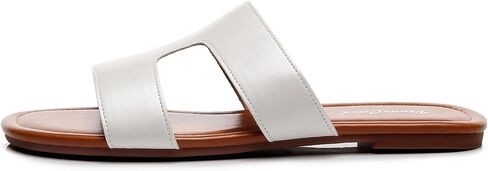 VenusCelia Women's H Band Wide Flat Sandal in Saudi Arabia
