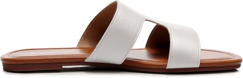 VenusCelia Women's H Band Wide Flat Sandal in Saudi Arabia