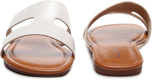 VenusCelia Women's H Band Wide Flat Sandal in Saudi Arabia