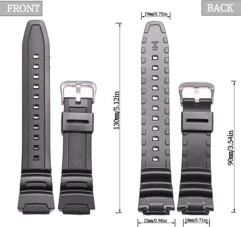 XBHSW Resin watch strap Compatible with Casio AE-1000w SGW-300H AQ-S800W W-800H Men's Waterproof Rubber Band Replacement Bracelet in Saudi Arabia