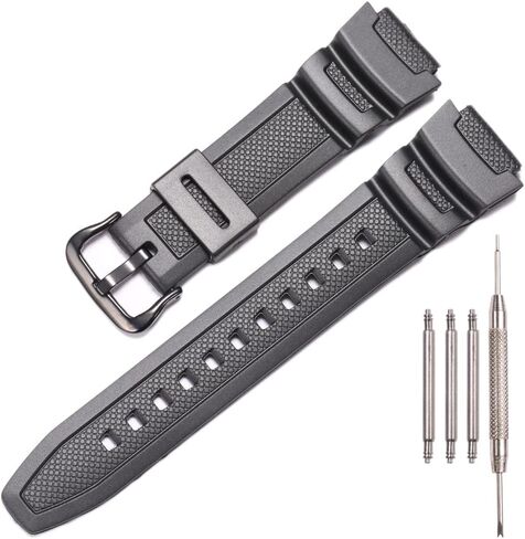 XBHSW Resin watch strap Compatible with Casio AE-1000w SGW-300H AQ-S800W W-800H Men's Waterproof Rubber Band Replacement Bracelet in Saudi Arabia