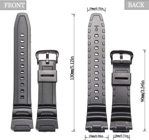 XBHSW Resin watch strap Compatible with Casio AE-1000w SGW-300H AQ-S800W W-800H Men's Waterproof Rubber Band Replacement Bracelet in Saudi Arabia