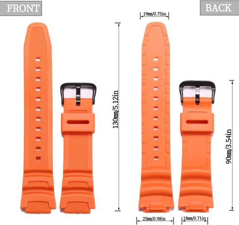 XBHSW Resin watch strap Compatible with Casio AE-1000w SGW-300H AQ-S800W W-800H Men's Waterproof Rubber Band Replacement Bracelet in Saudi Arabia