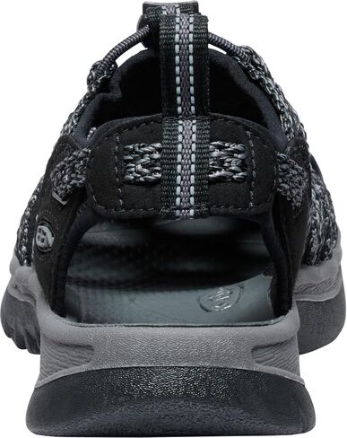KEEN Women's Whisper Closed Toe Sport Sandals, Black/Steel Grey, 8 in Saudi Arabia