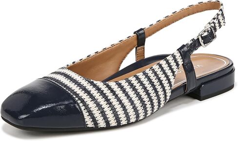 Vionic Women’s Orchid Petaluma Comfort Flats- Supportive Lightweight Slingback Flats With Arch Support Insole That Helps Correct Pronation Black Leather 8.5 Wide in Saudi Arabia