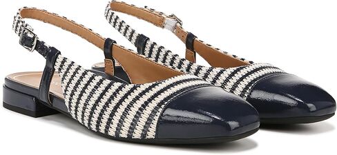 Vionic Women’s Orchid Petaluma Comfort Flats- Supportive Lightweight Slingback Flats With Arch Support Insole That Helps Correct Pronation Black Leather 8.5 Wide in Saudi Arabia